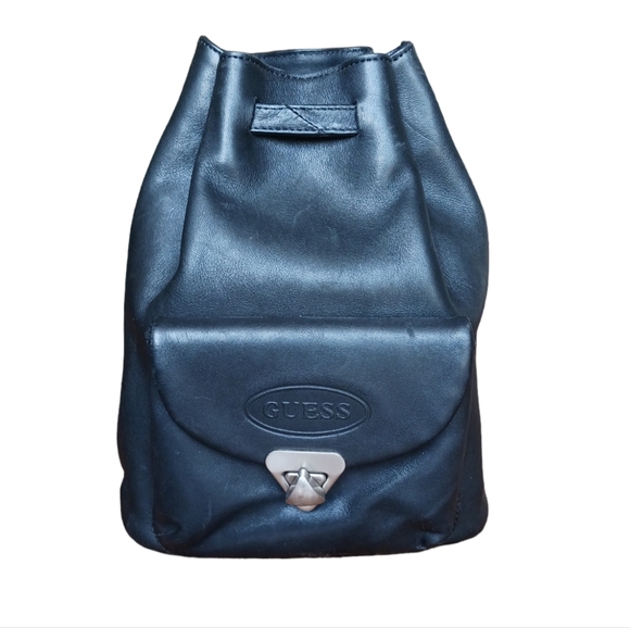 Guess Handbags - GUESS Vintage Black Mini Backpack